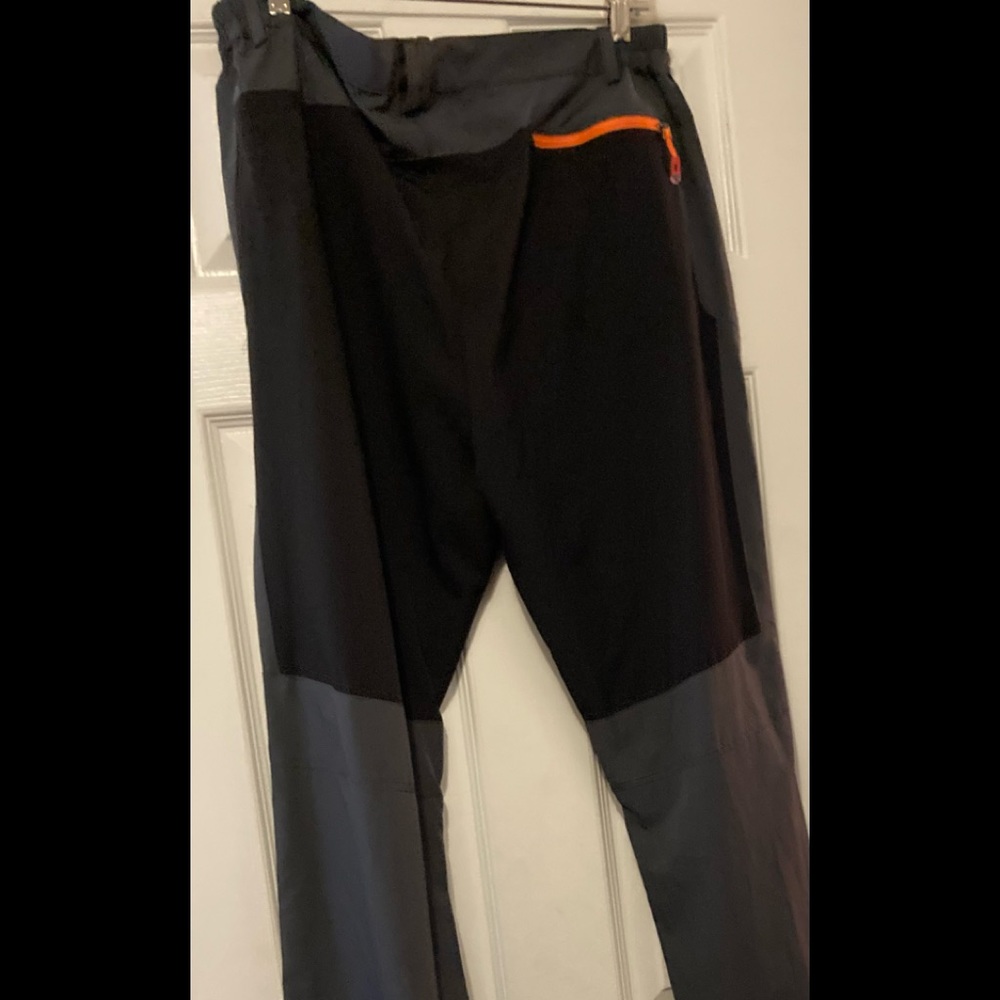 New Dress Jogger Styling Pants Plus Size Unisex Orange Gray & Black 36”W 33”L